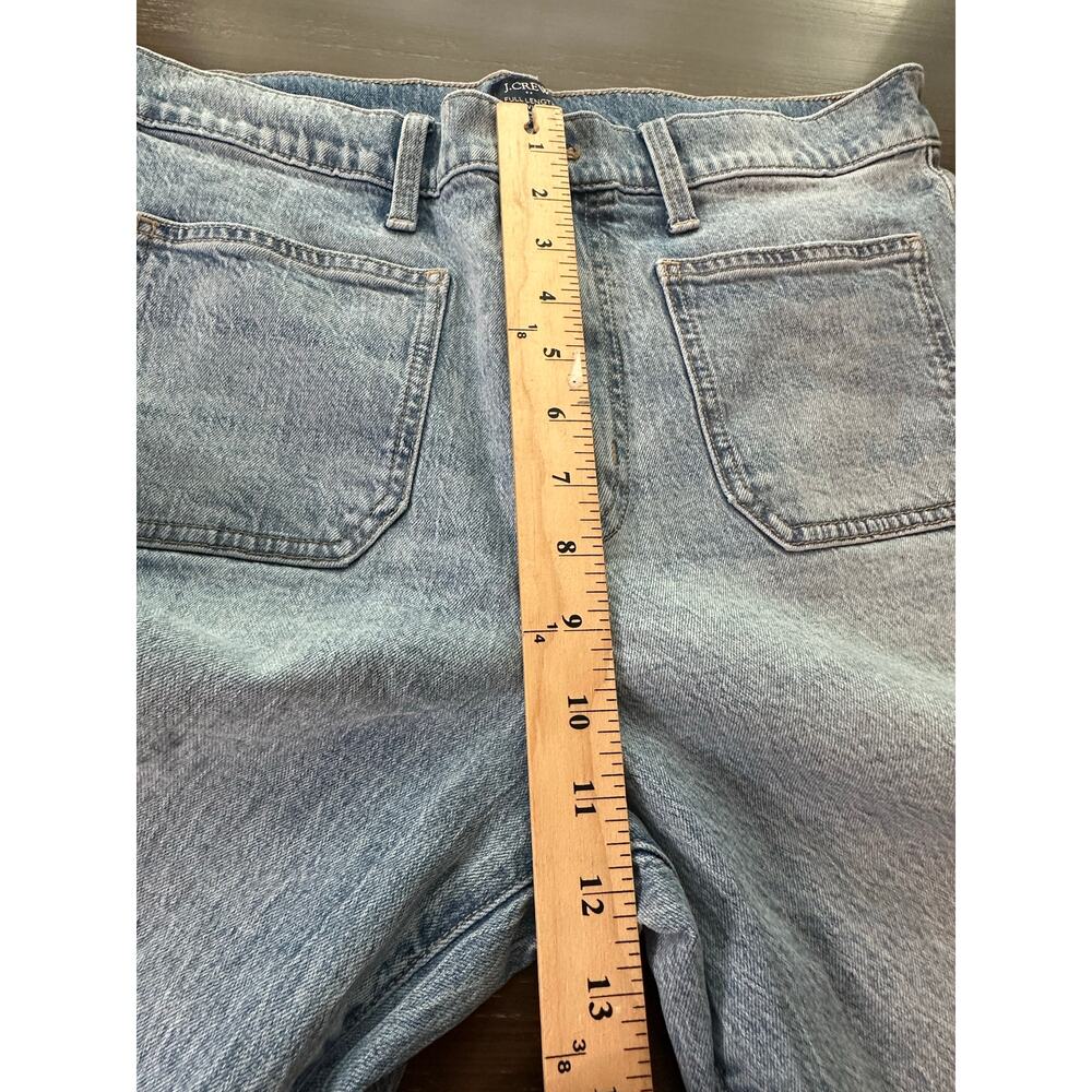 J.Crew Factory Womens 30 Full Length Slim Wide Leg Jeans High Rise Light Wash - Picture 9 of 11